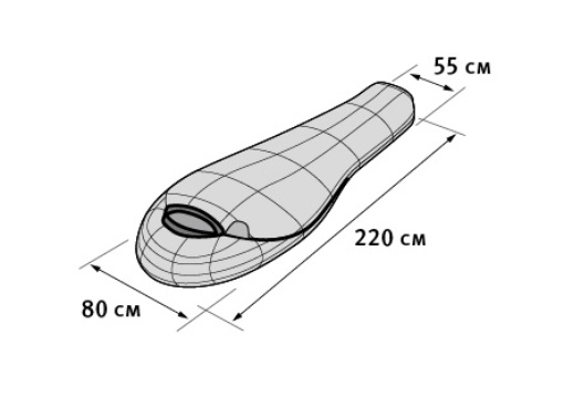 Легкий летний спальник-кокон. Tengu Mark 29SB