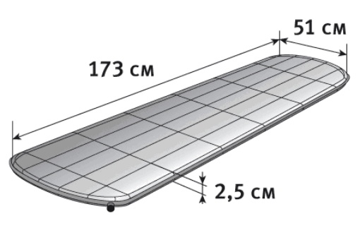 Легкий коврик Tengu Mark 3.04M